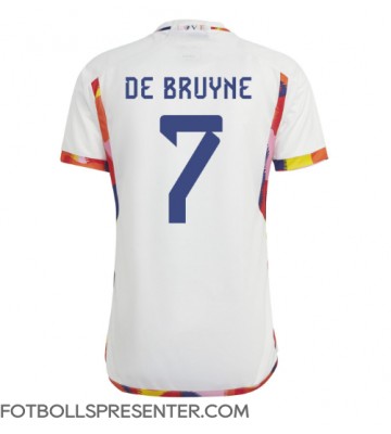 Belgien Kevin De Bruyne #7 Borta Matchtröja VM 2022 Kortärmad